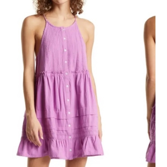 Free People Dresses & Skirts - Free People! Desert Days Mini Dress Sundress in Dramatic Orchid NWT!